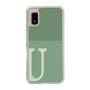 Slim Protection Case［ Original - initial two tone - U green ］