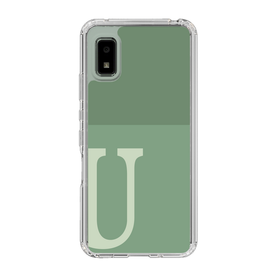 Slim Protection Case［ Original - initial two tone - U green ］