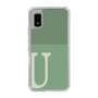 Slim Protection Case［ Original - initial two tone - U green ］