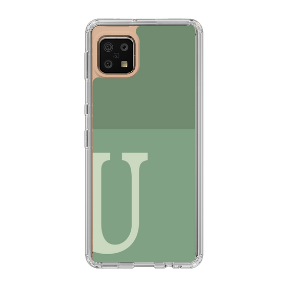 Slim Protection Case［ Original - initial two tone - U green ］