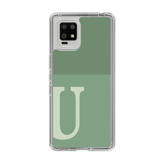 Slim Protection Case［ Original - initial two tone - U green ］
