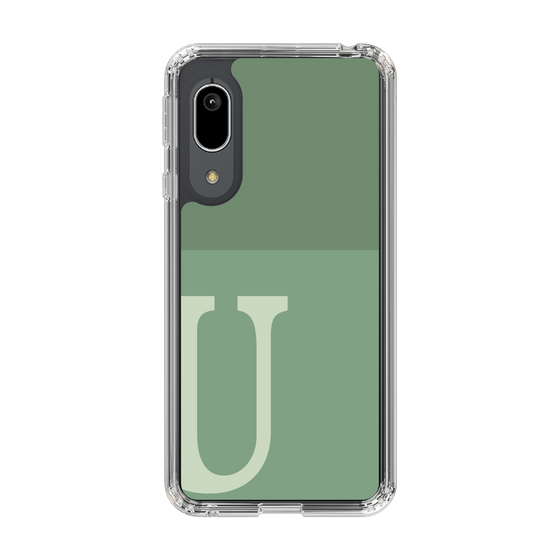 Slim Protection Case［ Original - initial two tone - U green ］