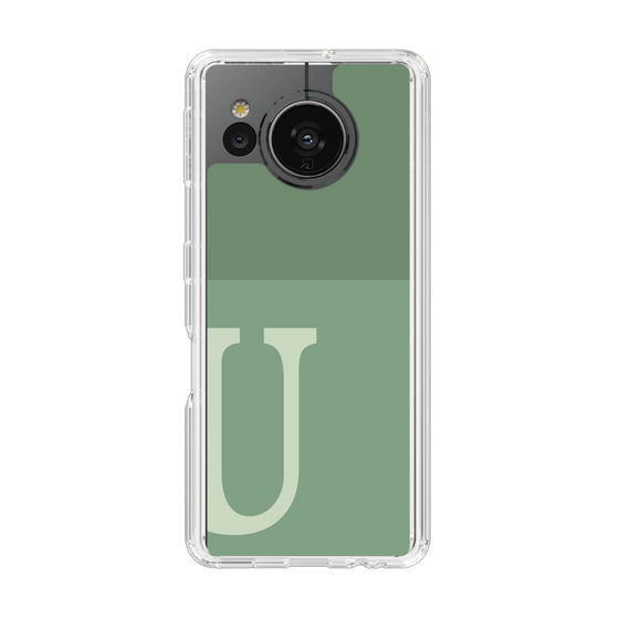 Slim Protection Case［ Original - initial two tone - U green ］