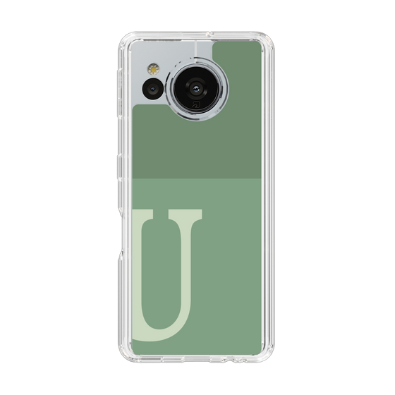 Slim Protection Case［ Original - initial two tone - U green ］