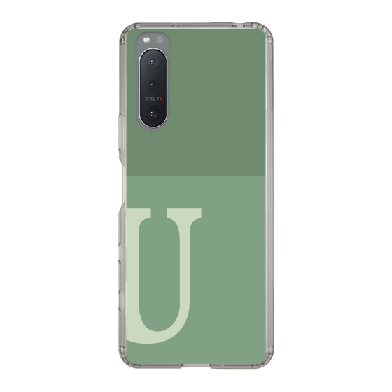 Slim Protection Case［ Original - initial two tone - U green ］