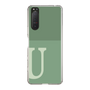 Slim Protection Case［ Original - initial two tone - U green ］