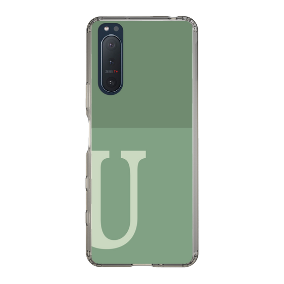 Slim Protection Case［ Original - initial two tone - U green ］