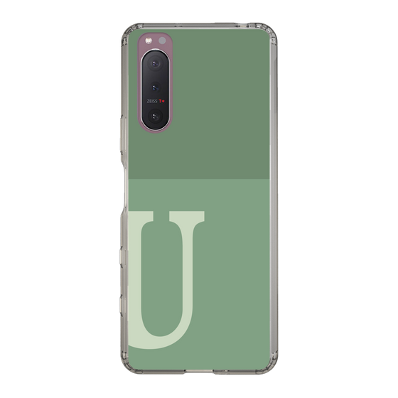 Slim Protection Case［ Original - initial two tone - U green ］