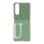 Slim Protection Case［ Original - initial two tone - U green ］