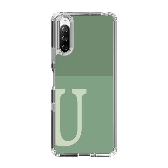 Slim Protection Case［ Original - initial two tone - U green ］