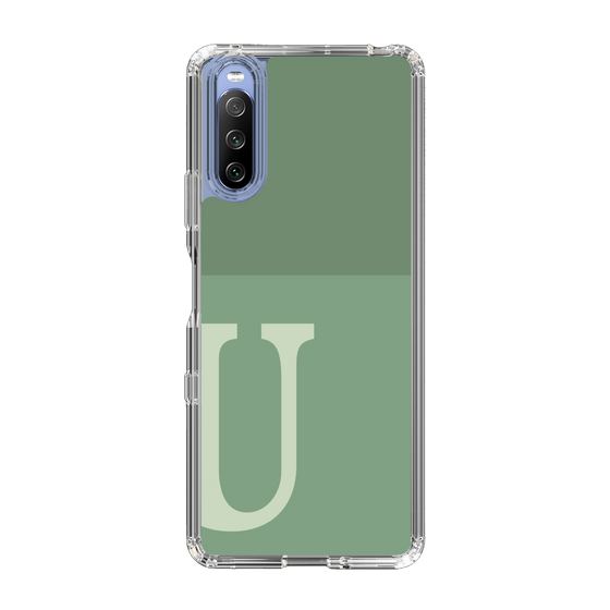 Slim Protection Case［ Original - initial two tone - U green ］