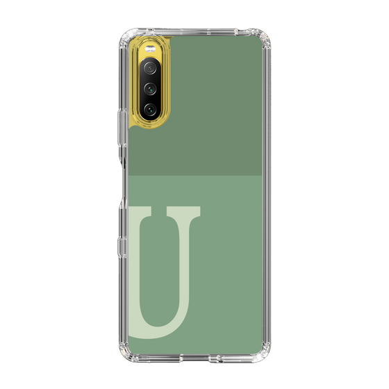 Slim Protection Case［ Original - initial two tone - U green ］
