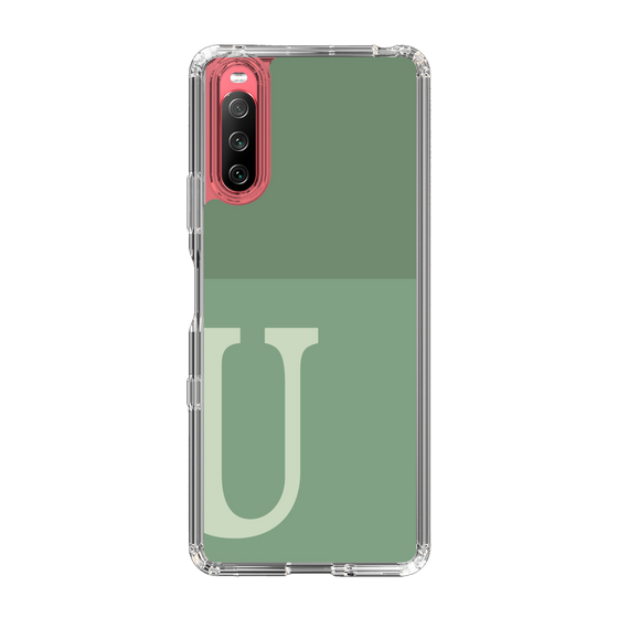 Slim Protection Case［ Original - initial two tone - U green ］