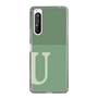 Slim Protection Case［ Original - initial two tone - U green ］
