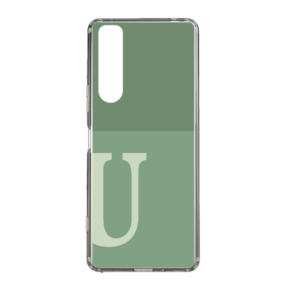 Slim Protection Case［ Original - initial two tone - U green ］