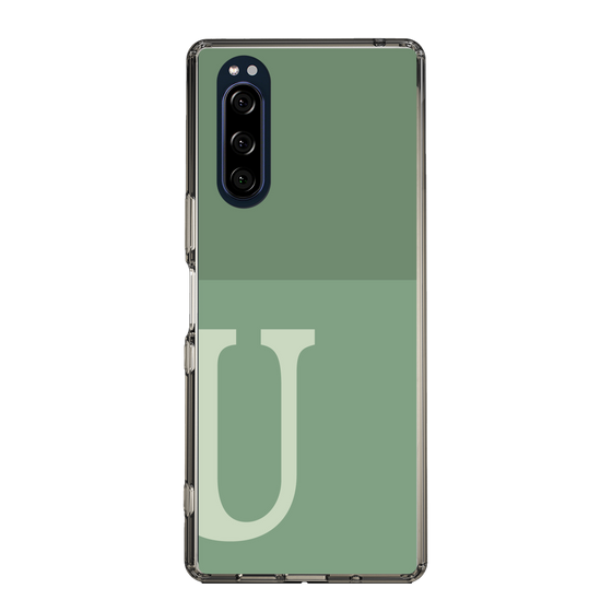 Slim Protection Case［ Original - initial two tone - U green ］
