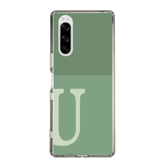 Slim Protection Case［ Original - initial two tone - U green ］