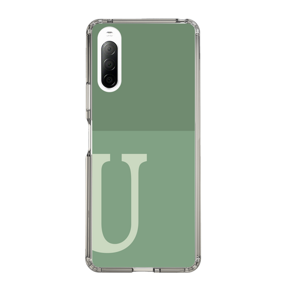 Slim Protection Case［ Original - initial two tone - U green ］