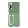 Slim Protection Case［ Original - initial two tone - U green ］