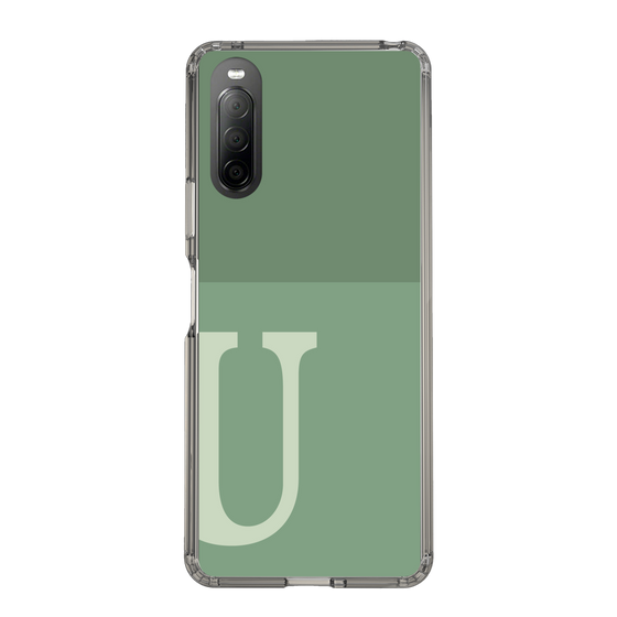 Slim Protection Case［ Original - initial two tone - U green ］