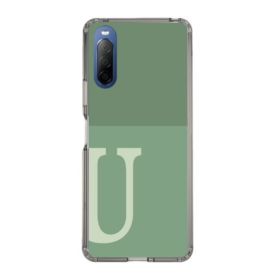 Slim Protection Case［ Original - initial two tone - U green ］