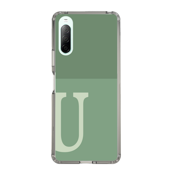Slim Protection Case［ Original - initial two tone - U green ］