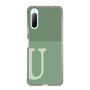 Slim Protection Case［ Original - initial two tone - U green ］