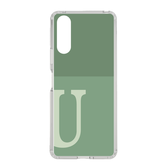 Slim Protection Case［ Original - initial two tone - U green ］