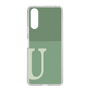 Slim Protection Case［ Original - initial two tone - U green ］