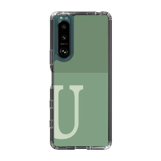 Slim Protection Case［ Original - initial two tone - U green ］