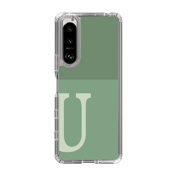 Slim Protection Case［ Original - initial two tone - U green ］