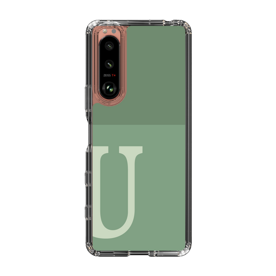 Slim Protection Case［ Original - initial two tone - U green ］