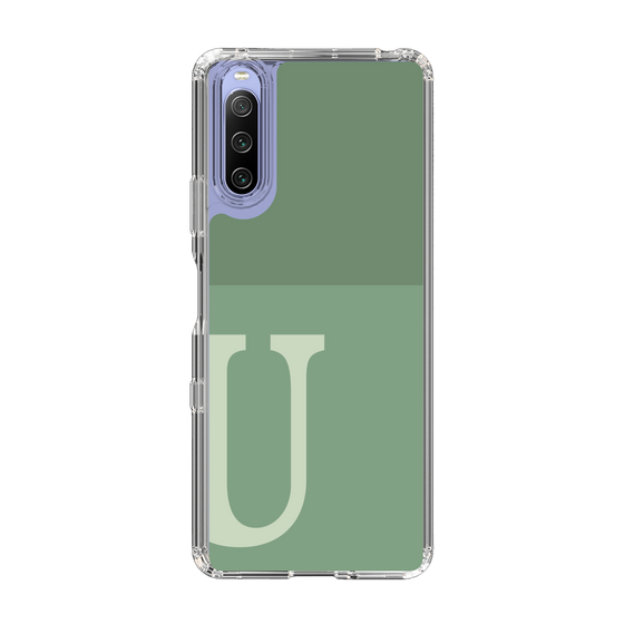 Slim Protection Case［ Original - initial two tone - U green ］