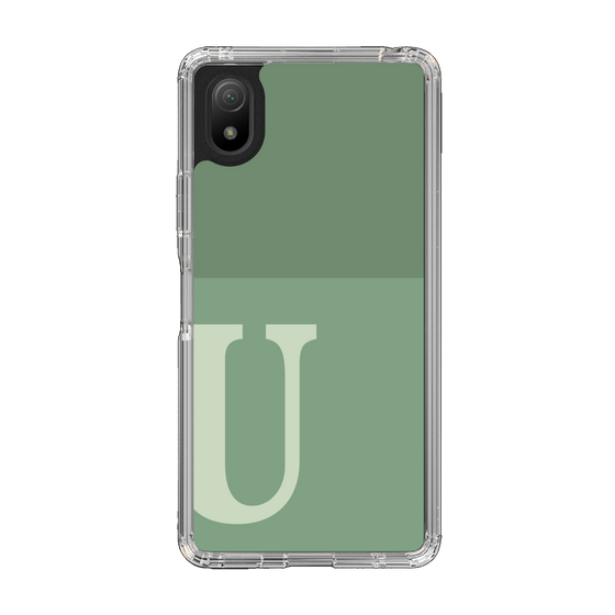Slim Protection Case［ Original - initial two tone - U green ］
