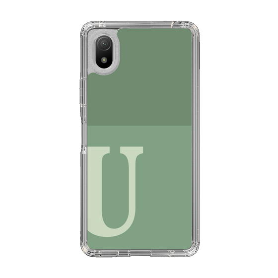 Slim Protection Case［ Original - initial two tone - U green ］