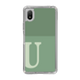 Slim Protection Case［ Original - initial two tone - U green ］