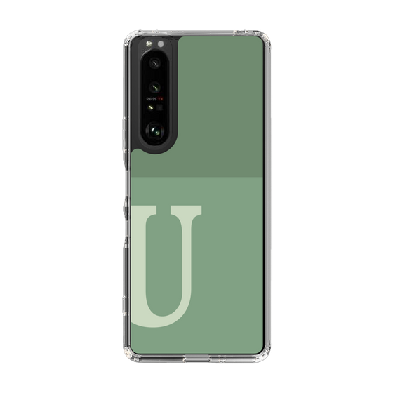 Slim Protection Case［ Original - initial two tone - U green ］