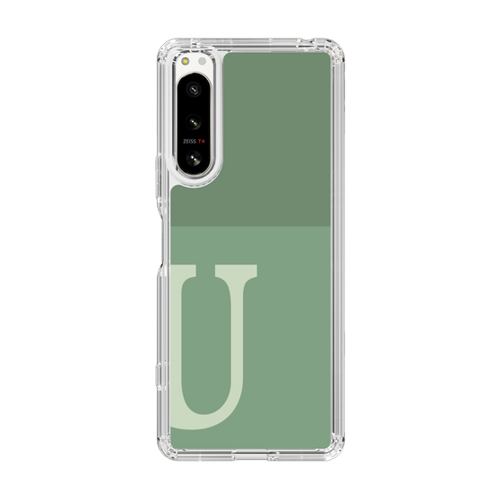 Slim Protection Case［ Original - initial two tone - U green ］