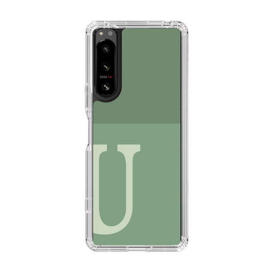 Slim Protection Case［ Original - initial two tone - U green ］