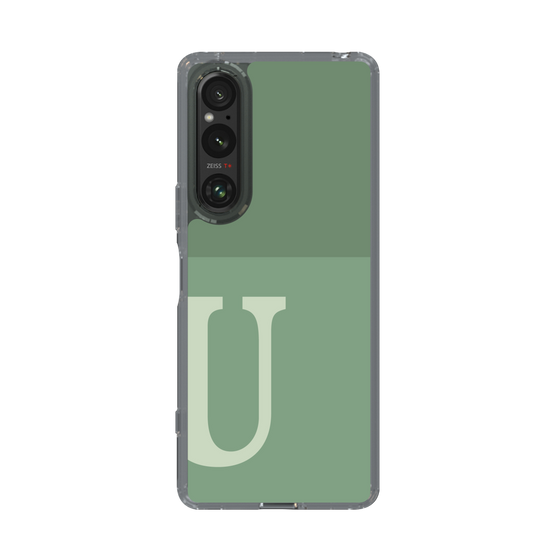 Slim Protection Case［ Original - initial two tone - U green ］