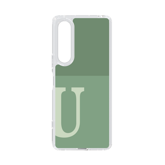 Slim Protection Case［ Original - initial two tone - U green ］