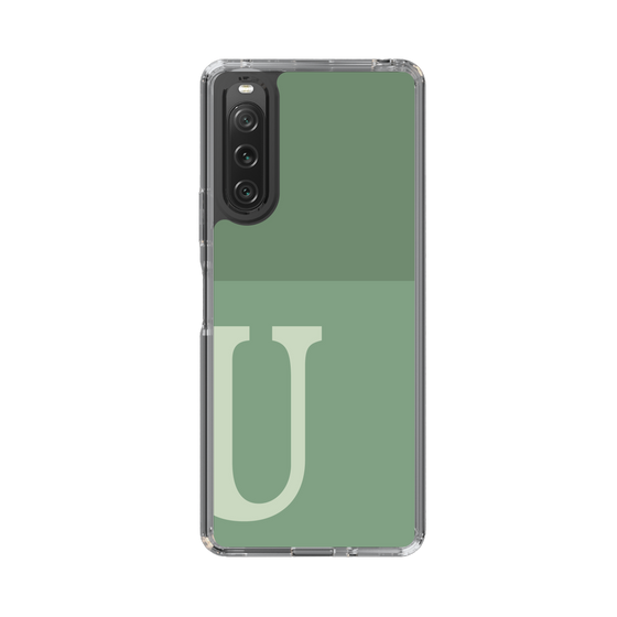 Slim Protection Case［ Original - initial two tone - U green ］