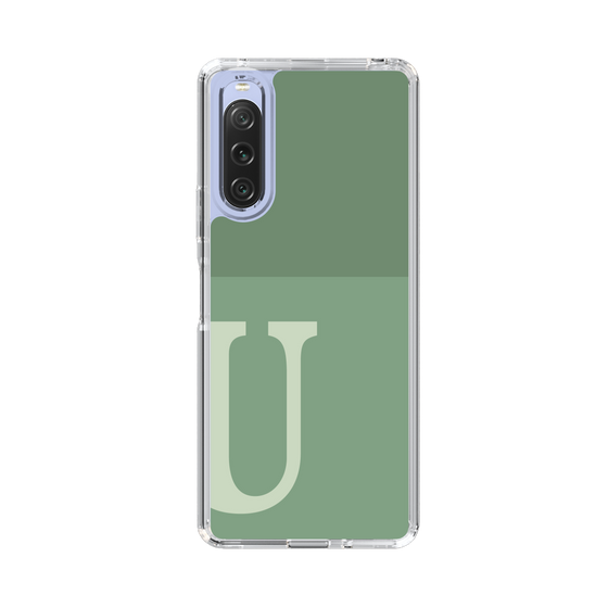 Slim Protection Case［ Original - initial two tone - U green ］
