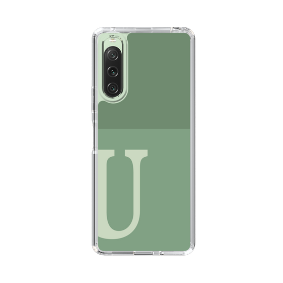 Slim Protection Case［ Original - initial two tone - U green ］