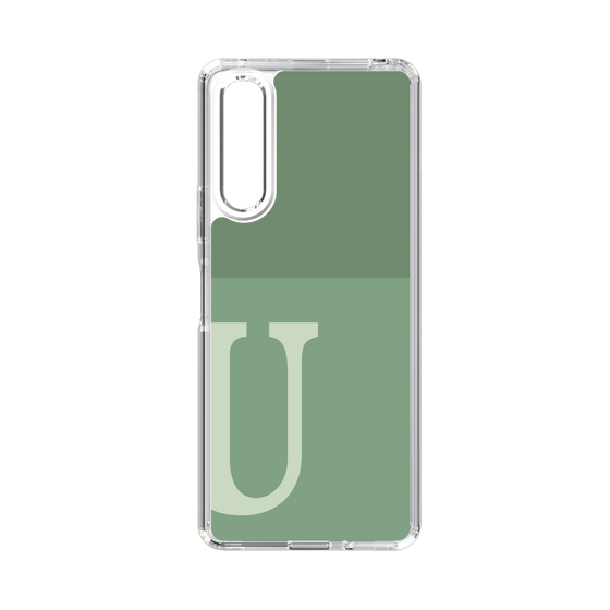 Slim Protection Case［ Original - initial two tone - U green ］