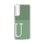 Slim Protection Case［ Original - initial two tone - U green ］