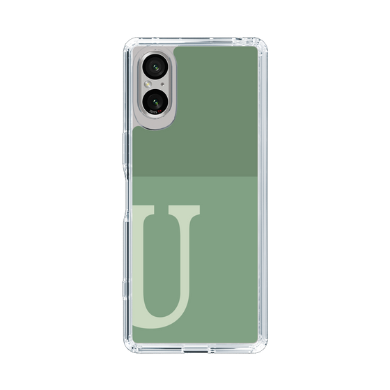Slim Protection Case［ Original - initial two tone - U green ］