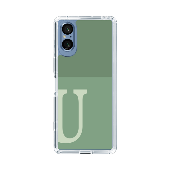 Slim Protection Case［ Original - initial two tone - U green ］