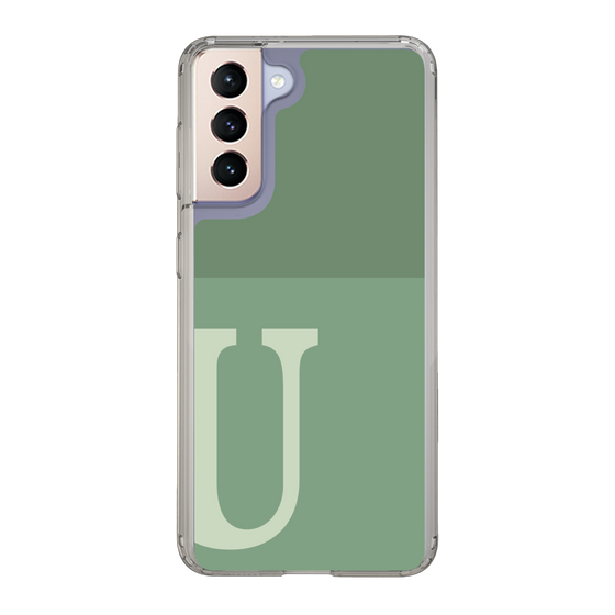 Slim Protection Case［ Original - initial two tone - U green ］