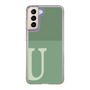 Slim Protection Case［ Original - initial two tone - U green ］